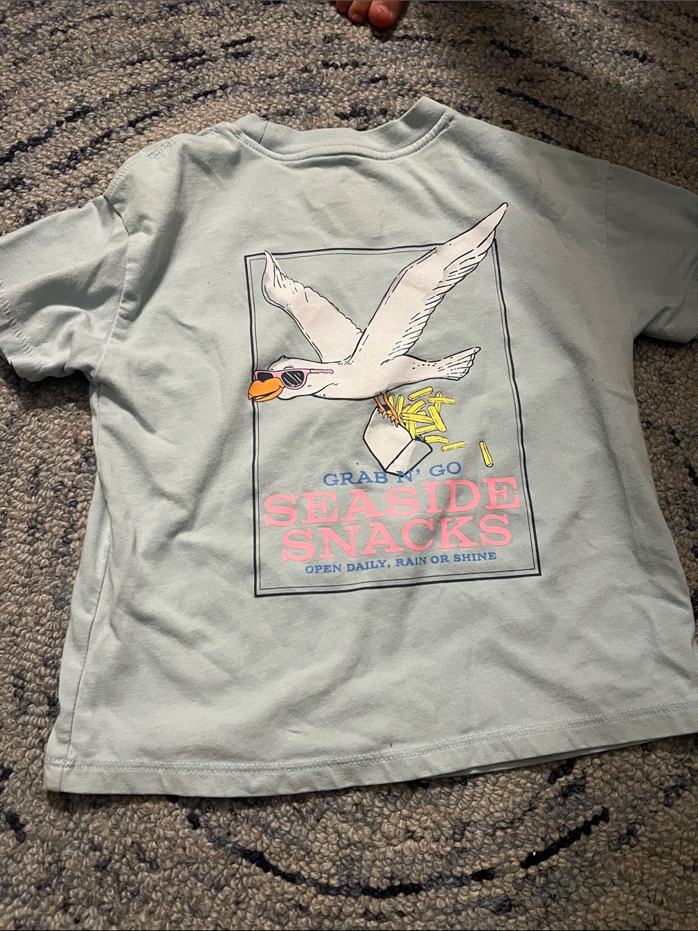 Cat & Jack Light Blue Seaside Snacks Graphic Tee